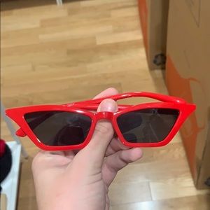 Red cateye glasses